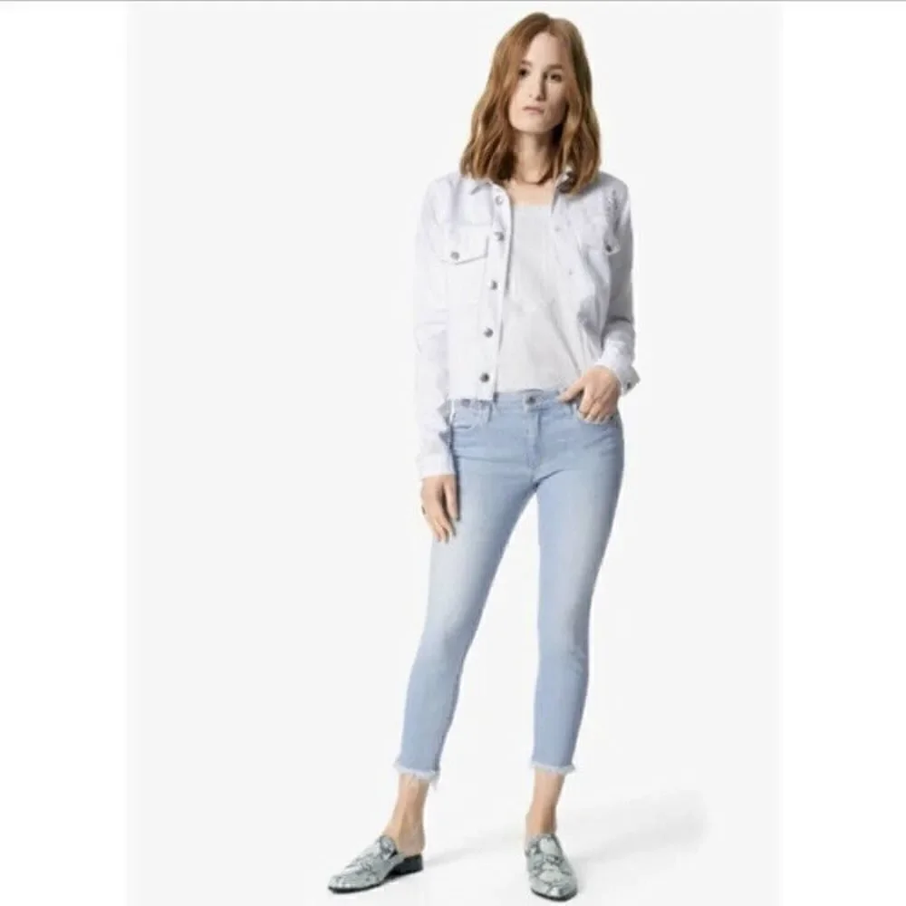 Joe’s Jeans Collector's Edition The Icon Mid Rise Skinny Crop Frayed Jeans 29